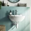 Harmonia Curved Wall Hung Basin 1TH - 440 x 365mm