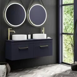 Sahara 405mm Round Counter Top Basin 0TH -Cheap Basins Store VES093 d4 460