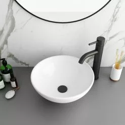 Runda Round Counter Top Basin 0TH - 380mm Diameter