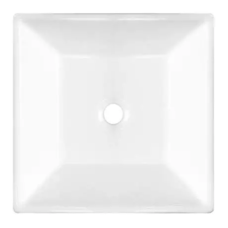 Arezzo Square Black Wall Mounted Basin Tap + 410 x 410mm Counter Top Basin 4 Arezzo Square Black Wall Mounted Basin Tap + 410 x 410mm Counter Top Basin - Image 4
