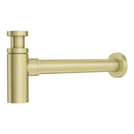Venice 900mm Wall Hung Basin with Brushed Brass Towel Rail Frame inc. Tap + Bottle Trap 4 Venice 900mm Wall Hung Basin with Brushed Brass Towel Rail Frame inc. Tap + Bottle Trap - Image 4