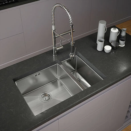 Venice 1.5 Bowl Undermount Stainless Steel Kitchen Sink 1 Venice 1.5 Bowl Undermount Stainless Steel Kitchen Sink