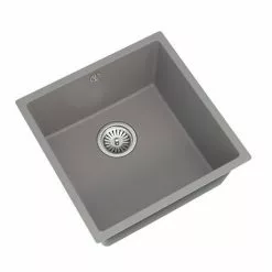 Venice 1.0 Bowl Matt Grey Undermount Composite Kitchen Sink 5 Venice 1.0 Bowl Matt Grey Undermount Composite Kitchen Sink -Cheap Basins Store VSNK097 D2 460