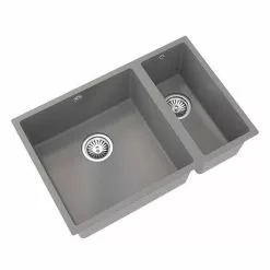Venice 1.5 Bowl Matt Grey Undermount Composite Kitchen Sink -Cheap Basins Store VSNK098 D2 460