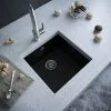 Venice 1.0 Bowl Matt Black Undermount Composite Kitchen Sink