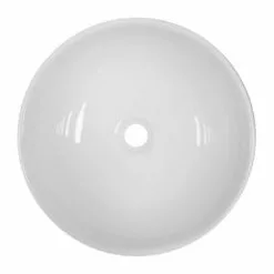 600 x 450mm White Shelf with Sol Round Basin -Cheap Basins Store WSVES006 d2 460