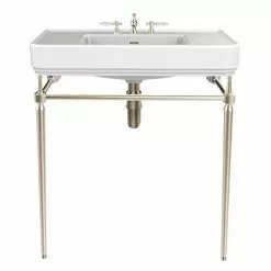 Heritage Abingdon 800mm Large Wynwood Basin & Washstand - Vintage Gold